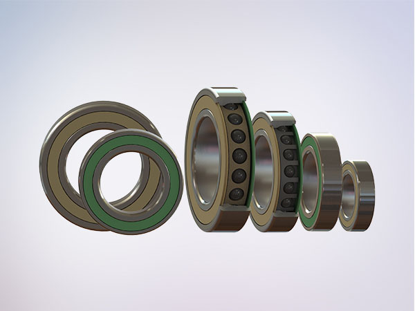 超高速低振動(dòng)密封精密角接觸球軸承